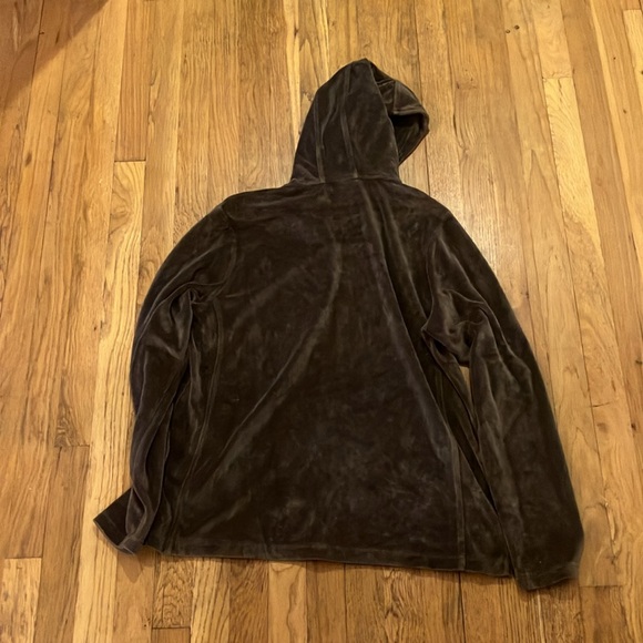 Eddie Bauer brown velour full zip women’s jacket size tall xl - Picture 4 of 4